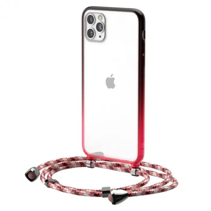 Baseus Element Crossbody Protective iPhone 11 Pro Max 6.5 Askılı Koruyucu Silikon Kılıf-(5775)