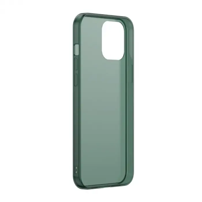 Baseus Frosted Glass iPhone 12 -12 Pro 6.1inch Shockproof Koruyucu Kılıf-(5775)