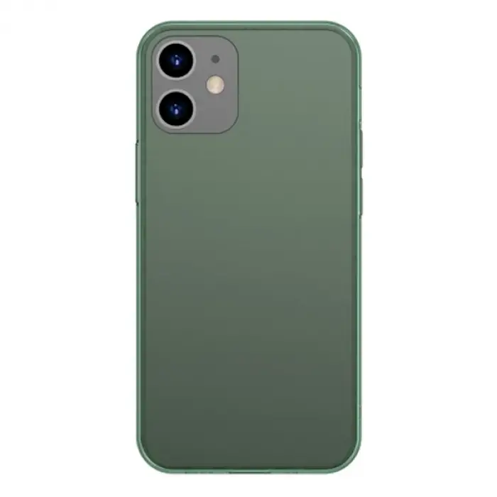 Baseus Frosted Glass iPhone 12 Pro Max 6.7inch Shockproof Koruyucu Kılıf-(5775)