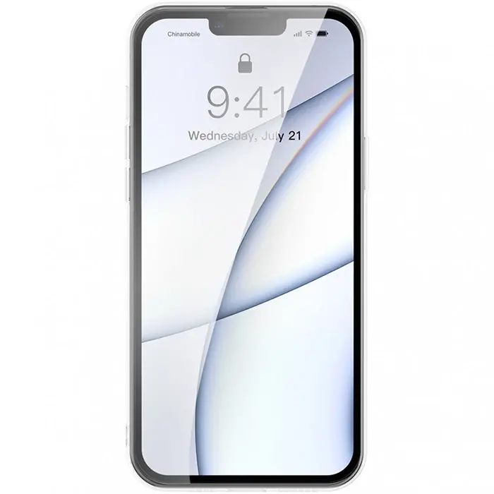 Baseus Frosted Glass iPhone 13 Pro Max 6.7inch Shockproof Koruyucu Kılıf-(5775)
