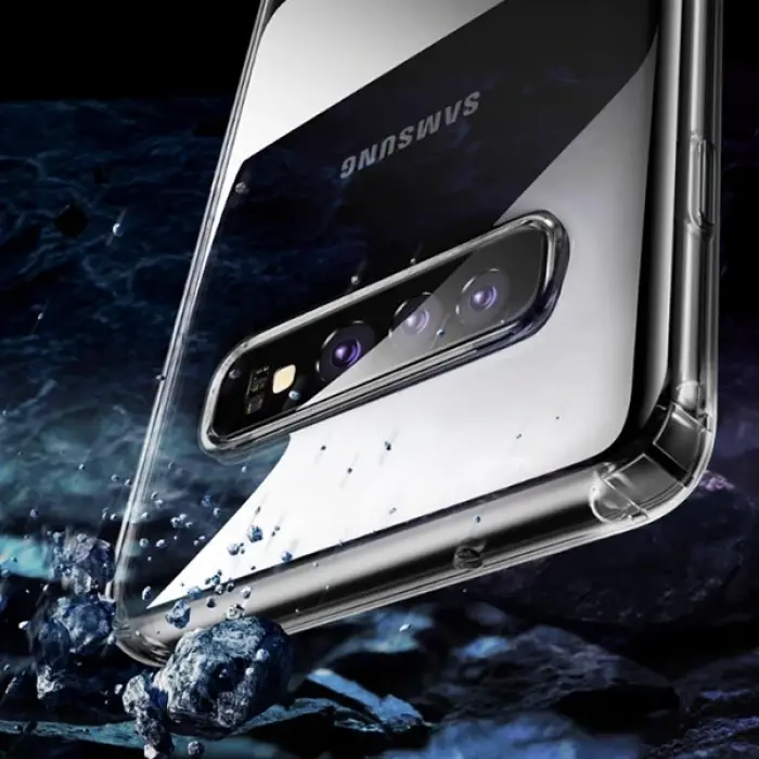 Baseus Galaxy S10 Simple Ultra İnce  Kamera Korumalı Silikon Kılıf-(5775)