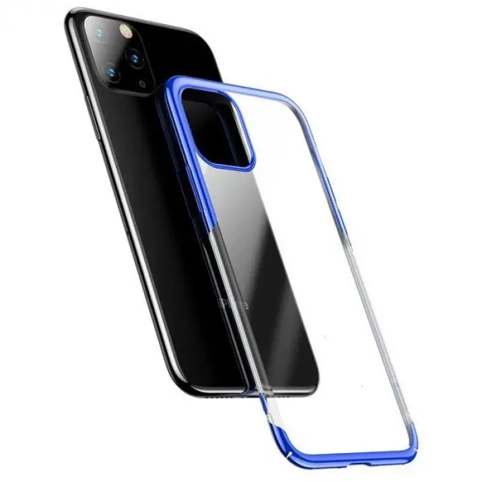 Baseus Glitter Case İPhone 11 Pro 5.8  Şeffaf Lüx Silikon Kılıf-(5775)