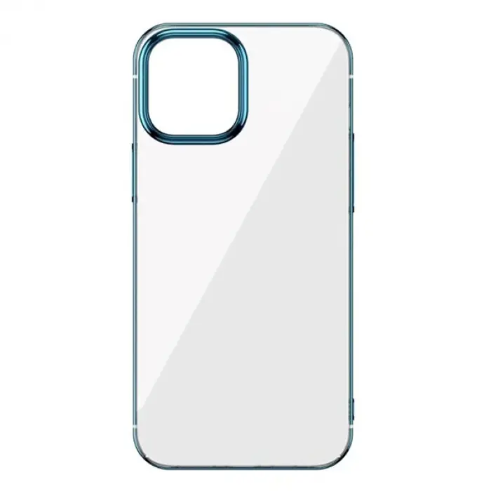 Baseus Glitter İPhone 12 Pro Max Şeffaf Lüx Silikon Kılıf Soft TPU Kılıf-(5775)