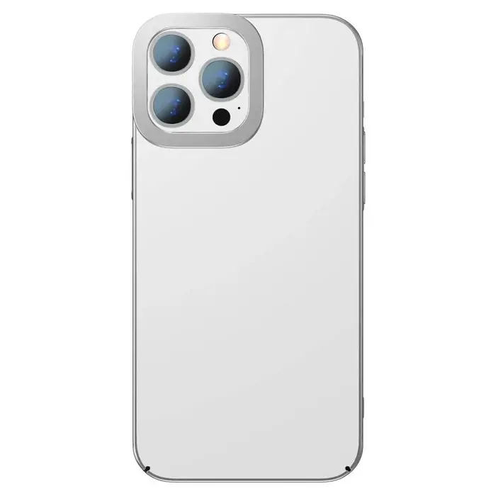 Baseus Glitter iPhone 13 Pro Kılıf Renkli Kenar Şeffaf Kılıf-(5775)