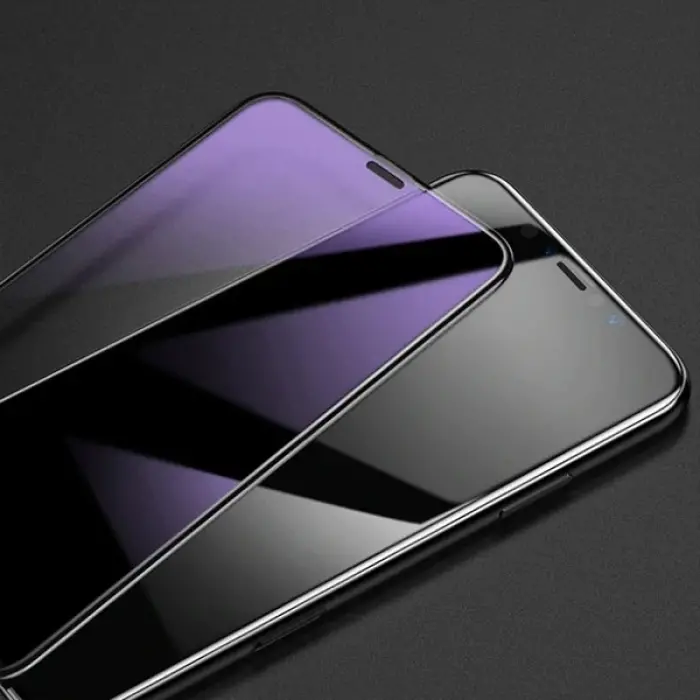 Baseus İphone 11 Pro 0.3mm Rigid Edge Anti Blue Light Kırılmaz Cam Koruyucu-(5775)