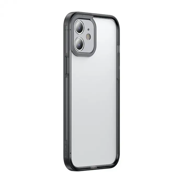 Baseus iPhone 12 Mini Kamera Lens Koruyuculu Frame Kılıf-(5775)