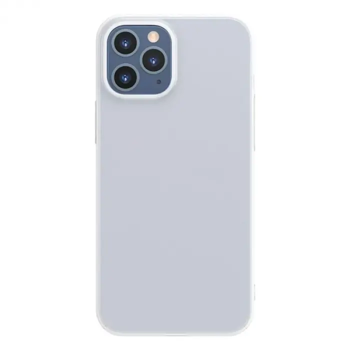 Baseus İPhone 12 Pro Max 6.7 Comfort İnce Şeffaf Kılıf Matte PP Kılıf-(5775)