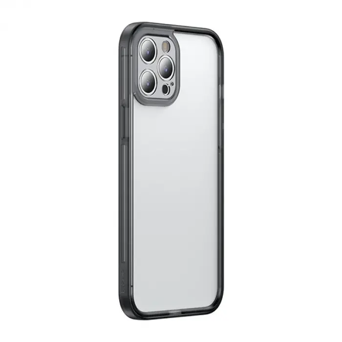 Baseus iPhone 12 Pro Max Kamera Lens Koruyuculu Frame Kılıf-(5775)