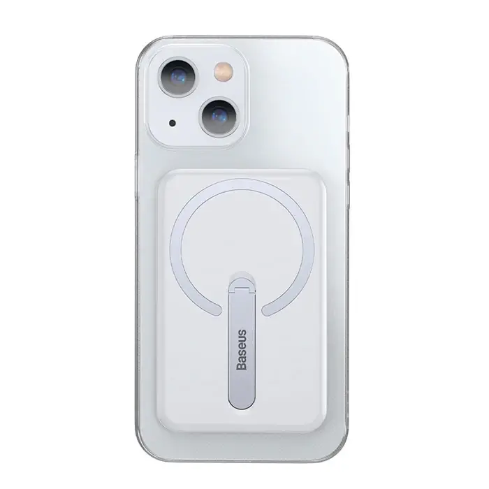 Baseus iPhone 13 6.1inç Manyetik Magsafe Standlı Silikon Kılıf-(5775)