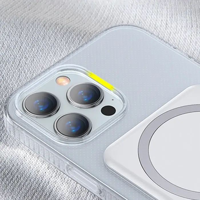 Baseus iPhone 13 Pro 6.1inç Manyetik Magsafe Standlı Silikon Kılıf-(5775)