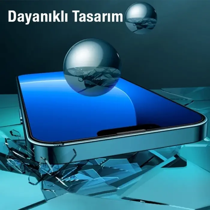 Baseus iPhone 14 Plus/13 Pro Max 6.7 0.3mm Full Koruma Tempered Cam Ekran Koruyucu 2 Adet Set-(5775)