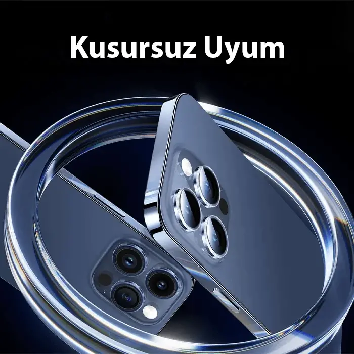 Baseus iPhone 15 Pro/15 Pro Max için Corning Serisi HD Cam Kamera Koruyucu-(5775)