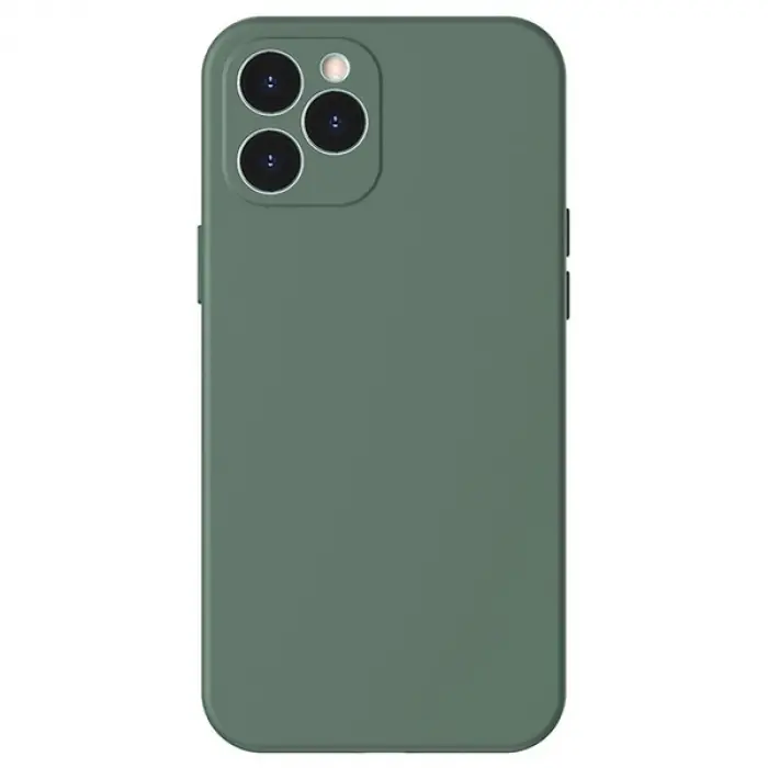 Baseus Liquid Silica Gel iPhone 12 Pro 6.1 Kılıf Ultra Koruma Silikon Kılıf-(5775)