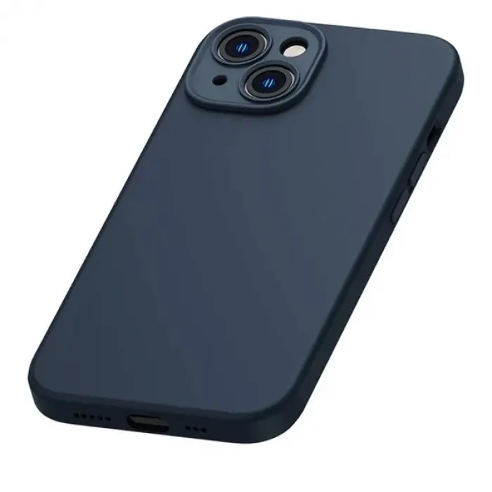 Baseus Liquid Silica Gel iPhone 14 6.1 Silikon Kılıf + Tempered Ekran Koruyucu Set-(5775)