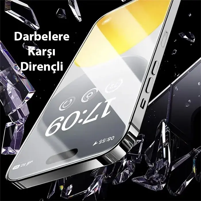 Baseus Schott iPhone 15 Pro Max HD Tempered Full Koruma Cam Ekran Koruyucu-(5775)
