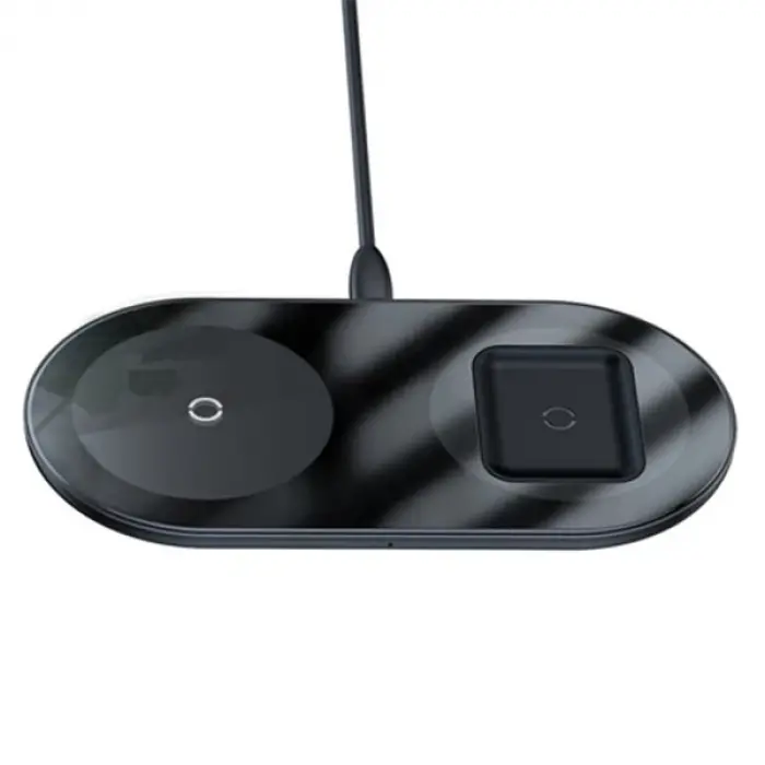 Baseus Simple 2in1 Kablosuz Wireless Şarj 18W iPhones+iPods-(5775)