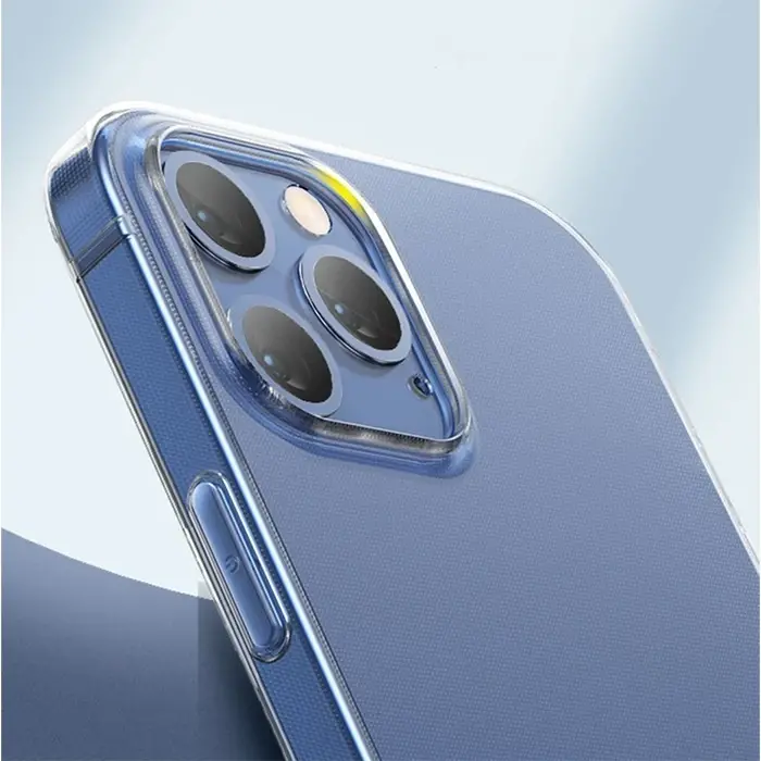 Baseus Simple Case İPhone 12 Pro 6.1 İnce Şeffaf Silikon Kılıf-(5775)