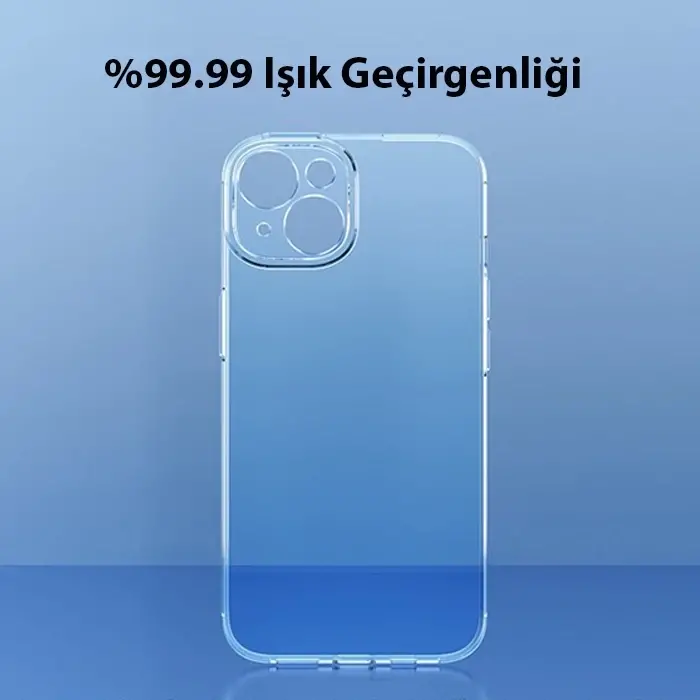 Baseus Simple Case iPhone 14 Plus 6.7 Kamera Korumalı İnce Silikon Şeffaf Kılıf-(5775)