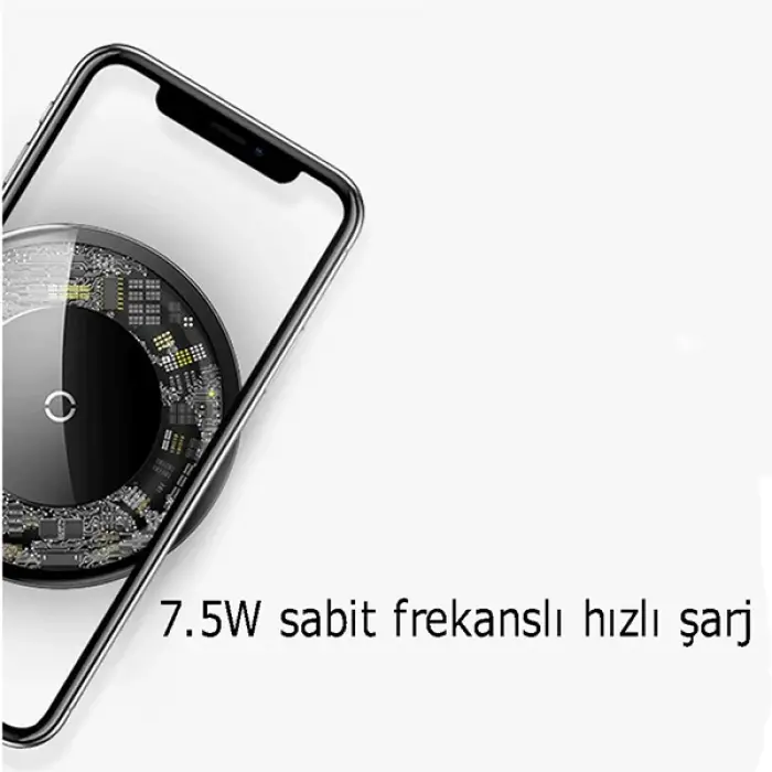 Baseus Simple Kristal 10W Qi Wireless Kablosuz Hızlı Şarj-(5775)