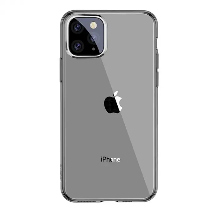 Baseus Simplicity Series iPhone 11 Pro Max 6.5 Kılıf Şeffaf Gel Silikon Kılıf-(5775)