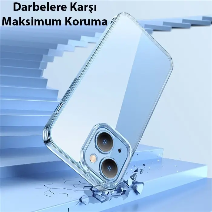 Baseus SuperCeramic Series iPhone 14 6.1 Koruyucu Cam Kılıf + Full Tempered Ekran Koruyucu Set-(5775)