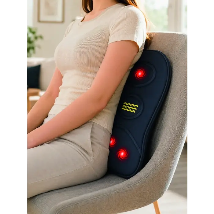 Bel Destek Minderi Isıtmalı Masaj Özellikli Günlük Kullanım