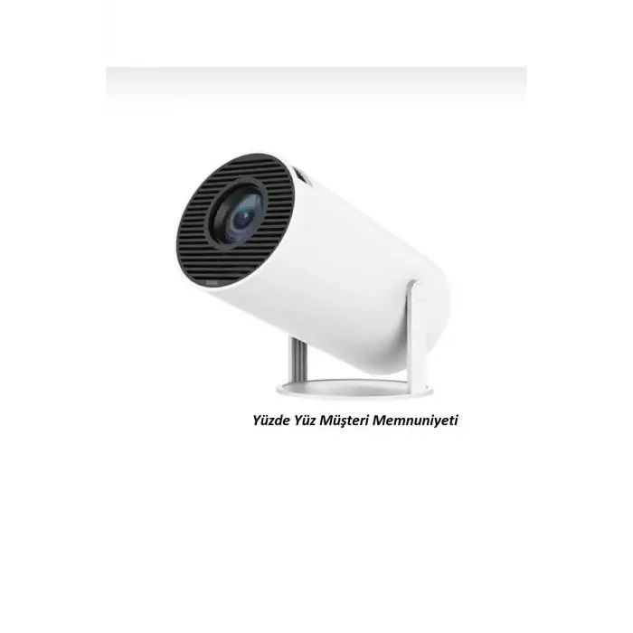 Beyaz LED projeksiyon cihazı HD çözünürlük 2000:1 kontrast 200 ansilümen wifi bluetooth