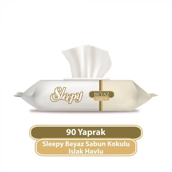 Beyaz Sabun Kokulu Islak Havlu Mendil 90 Adet