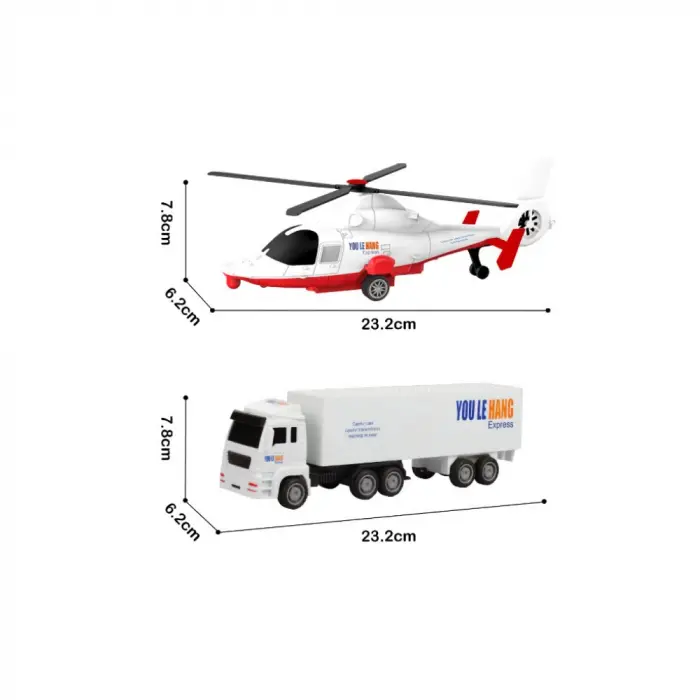 BIG251H1 CITY CAR HELİKOPTER/KAMYON 2 Lİ ARAÇ