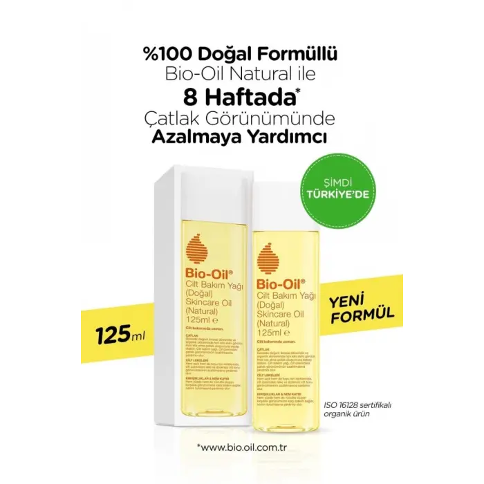 Bio-Oil Çatlak Karşıtı ve Natural Cilt Bakım Yağı 125 ml