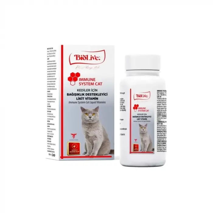 Biolive Immune Cat Kediler İçin  Sıvı Vitamin 100ml