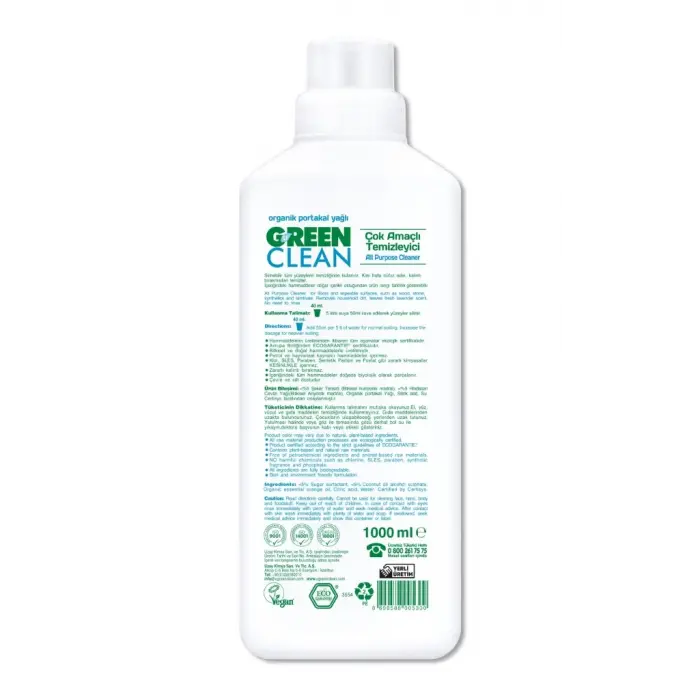Bitkisel Çok Amaçlı Temizleyici 1000 ml