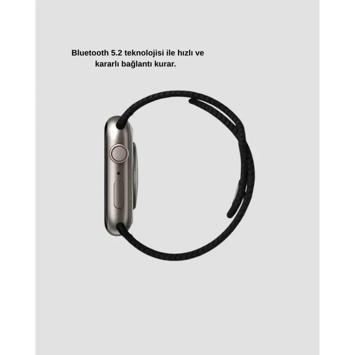 Bluetooth 5.2 Akıllı Saat Kablosuz Şarjlı Sesli Asistanlı 420 mAh Günlük Kullanım