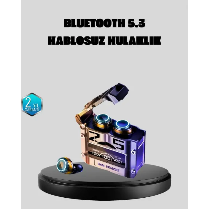 Bluetooth 5.3 Kablosuz Kulaklık – Ultra HD Ses Kalitesi, Gürültü Engelleme