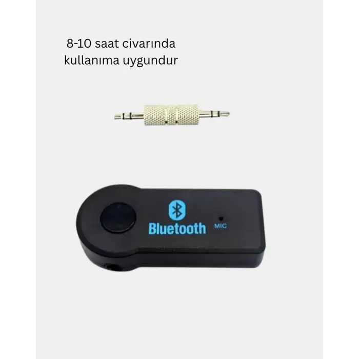 Bluetooth AUX Araç Kiti Eller Serbest Müzik Çalar Dahili Mikrofonlu