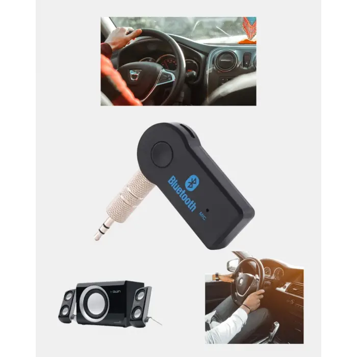 Bluetooth AUX Araç Kiti Eller Serbest Müzik Çalar Dahili Mikrofonlu