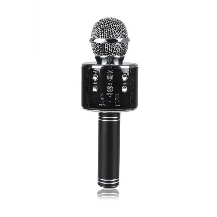 Bluetooth bağlantılı altın renk kablosuz karaoke mikrofonu 2 yıl garantili - Elektronik