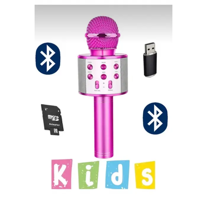 Bluetooth Bağlantılı Karaoke Mikrofon, Ses Efekti ve TF Kart Desteği ile Eğlence Sunar