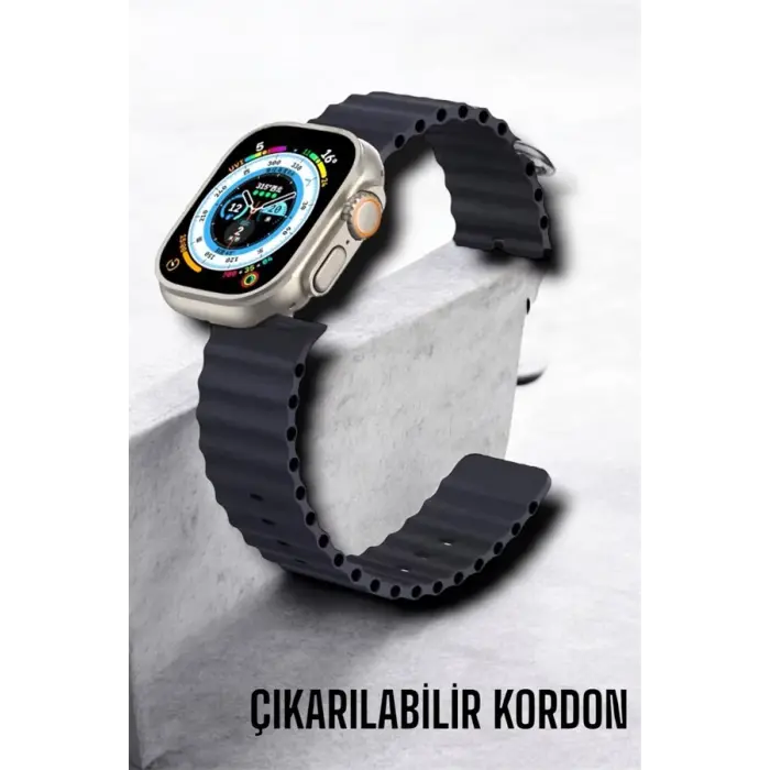 Bluetooth Bağlantılı Nabız Kan Basıncı Oksijen Ölçer Akıllı Saat