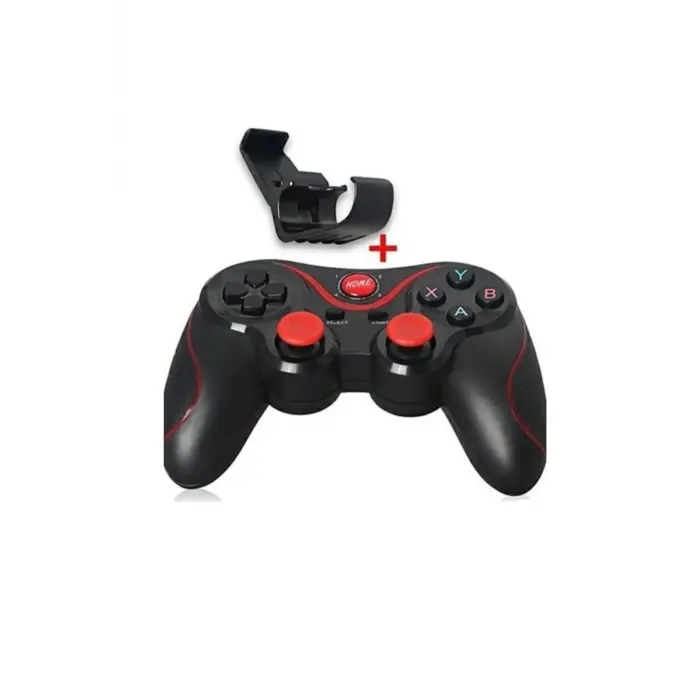 Bluetooth bağlantılı siyah joystick, PC uyumlu, telefon tutucu standlı, 2 yıl garantili