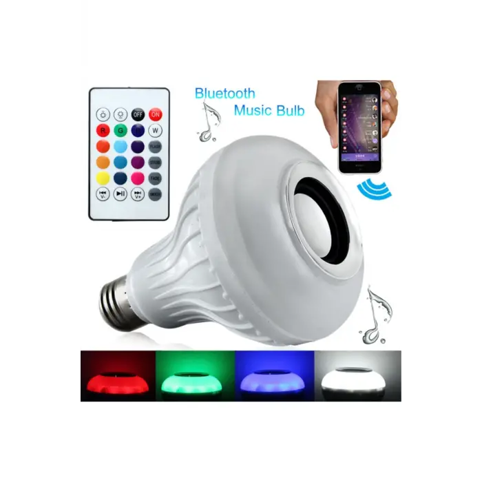 Bluetooth Hoparlör Akıllı Led Ampul Lamba Bx40