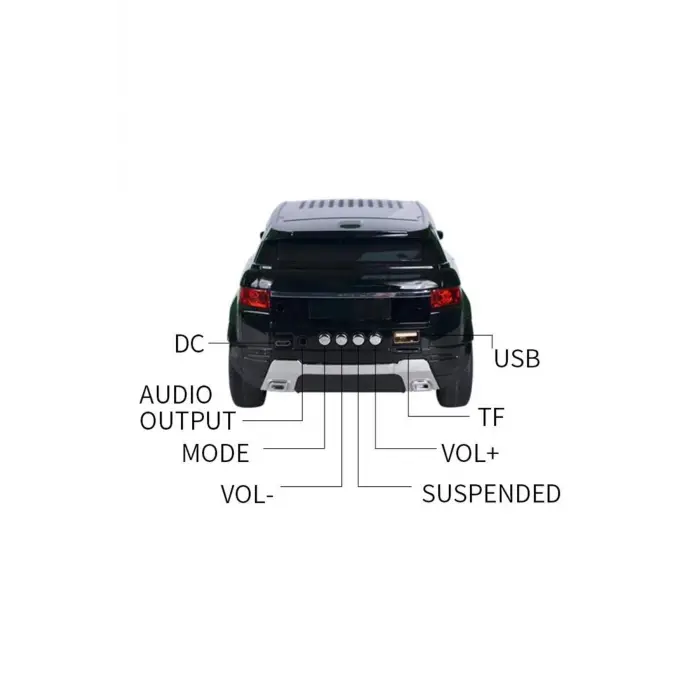 Bluetooth hoparlör mavi renk ledli usb tf fm radyo bluetooth destekli 2 yıl garantili