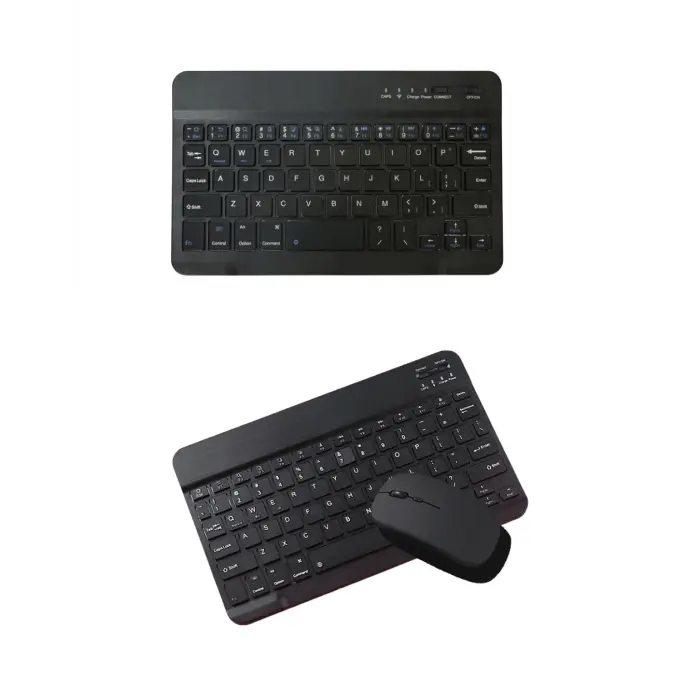 Bluetooth Klavye Mouse Seti Taşınabilir Wireless Bilgisayar Aksesuarı