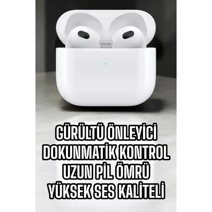 Bluetooth Kulaklık 3.Nesil Kablosuz Uzun Pil Ömrü Dokunmatik Kontrol