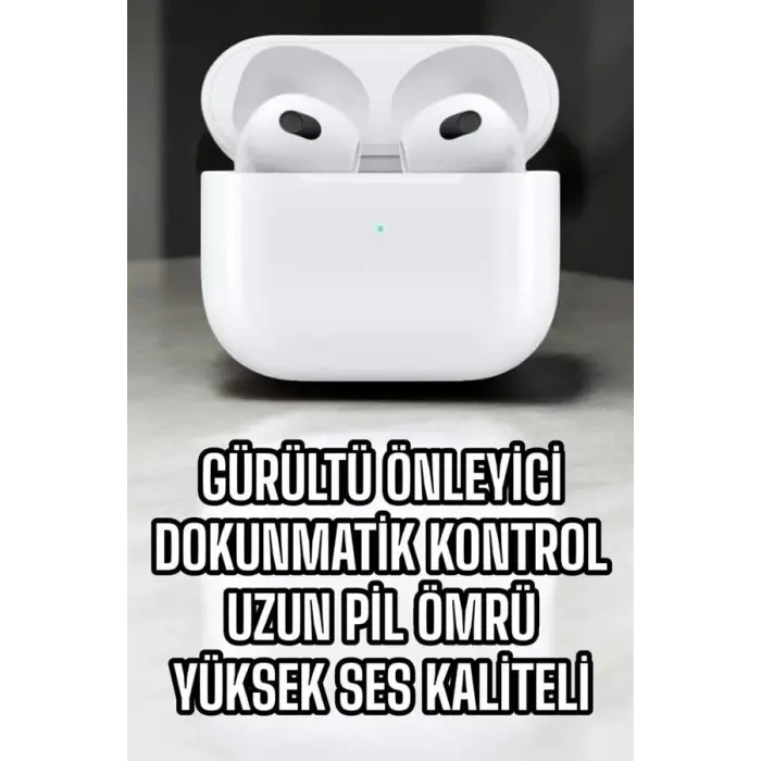 Bluetooth Kulaklık 3.Nesil Kablosuz Uzun Pil Ömrü Dokunmatik Kontrol