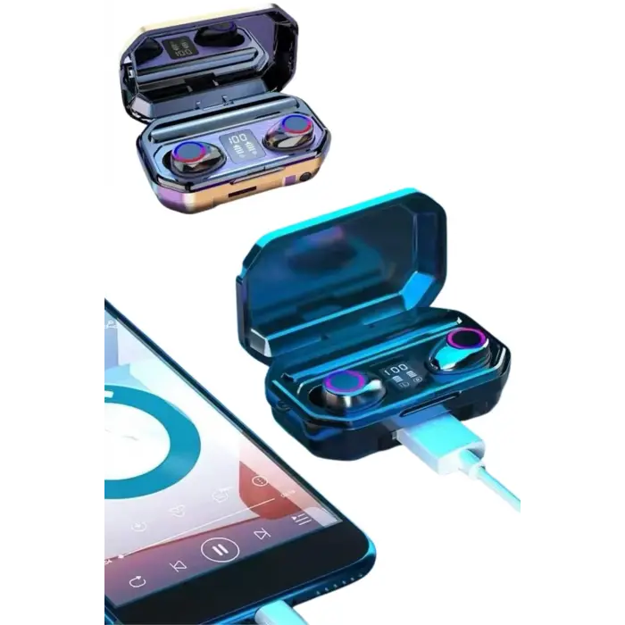 Bluetooth Kulaklık Android ve İOS Uyumlu ANC Özellikli Dijital Şarj Göstergeli
