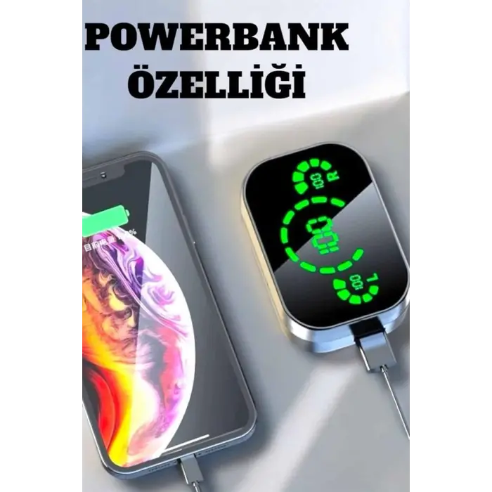 Bluetooth Kulaklık Çift Telefon Desteği ve Suya Dayanıklı Powerbankli