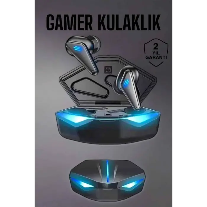 Bluetooth Oyuncu Kulaklığı Led Işıklı Kablosuz ANC Özelliği