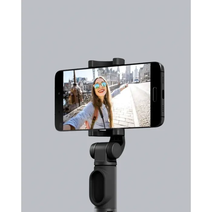 Bluetooth Selfie Çubuğu – 360° Dönebilen Başlık, Kablosuz Bağlantı