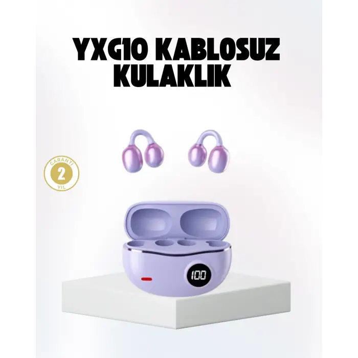 Bluetooth YXG10 Kulak Arkası Tasarım Cilt Dostu Silikon Hafif Yapı